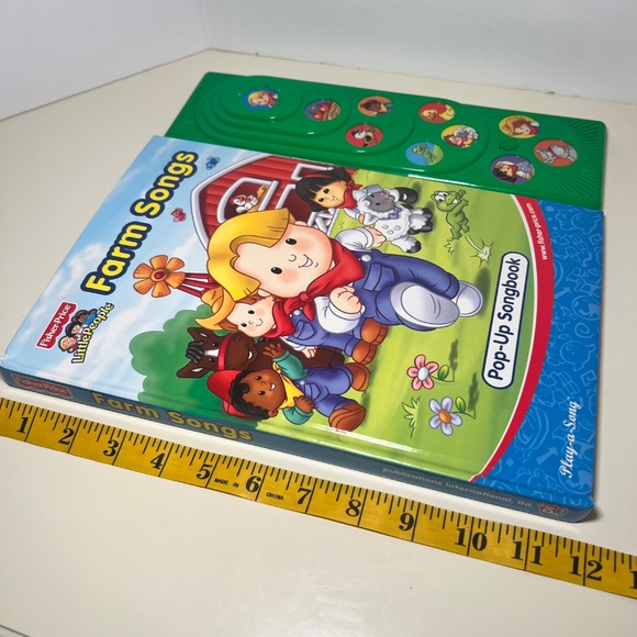 Vintage Fisher Price Little people Farm Pop Up Book With Sounds WORKING Eddie - Picture 8 of 8